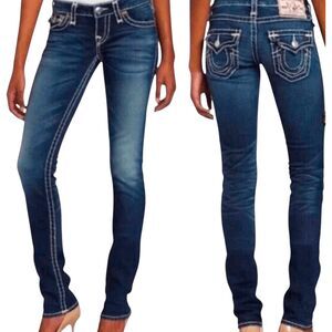 TRUE RELIGION Flap Pocket Skinny Jeans Size 26